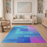 Multi-Color Geometric Modern Area Rug
