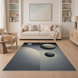 Cosmic Planets Abstract Area Rug