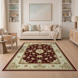 Elegant Red Persian Floral Area Rug