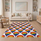 Rainbow Balloon Kids Area Rug