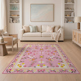 Blush Pink Floral Vintage No. 12 Area Rug
