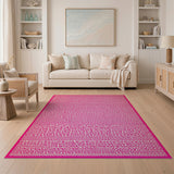 Pink Organic Dot Area Rug