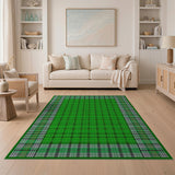 Geometric Modern Emerald Green Plaid Area Rug