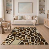 Giraffe Geometric Spots Area Rug