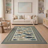 Whimsical School of Fish Area Rug