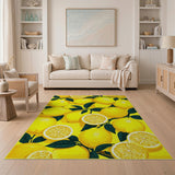 Vibrant Lemon Grove Fruit Area Rug