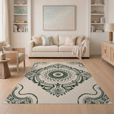 Traditional Persian Ornate Persian Mandala Area Rug