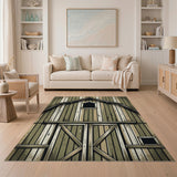 Weathered Green Barn Area Rug