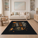 Orange Witches Welcome Halloween Area Rug