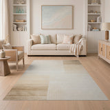 Beige Gradient Stripe Area Rug