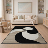 Abstract Overlapping Circles Geometric Rug