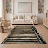 Weathered Coastal Pier Plank Rug