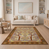 Multi-color and Patterns Golden Tree of Life Persian Area Rug