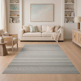 Beige Grey Heritage Tribal Area Rug
