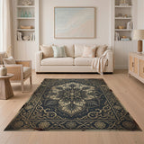 Distressed Vintage Mandala Area Rug