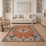Traditional Persian Traditional Persian Red Medallion Area Rug