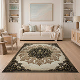 Ornate Acanthus Leaf Medallion Rug