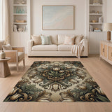 Vintage Ornate Tulip Floral Area Rug