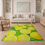 Vibrant Lemon Fruit Area Rug