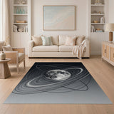 Moon Orbit Abstract Area Rug