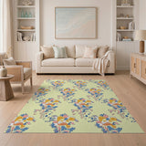 Vibrant Floral Multi-Color Pattern Area Rug
