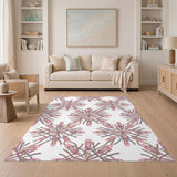 Kids Cartoon Pink Ballet Shoes Washable Area Rug