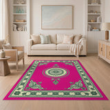 Pink Medallion Vibrant Pink Persian Medallion Area Rug