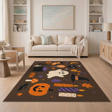 Halloween Ghost Pumpkin Kids Cartoon Area Rug