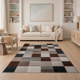 Geometric Modern Modern Geometric Patchwork Area Rug