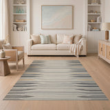 Beige Geometric Arrow Area Rug