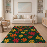 Vibrant Fall Maple Leaves Area Rug