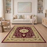Ornate Red Persian Medallion No. 8 Area Rug