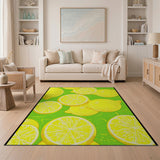 Vibrant Lemon Slices Area Rug