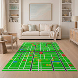 Vibrant City Streets Kids Play Rug
