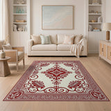 Ornate Red Persian Medallion No. 5 Area Rug