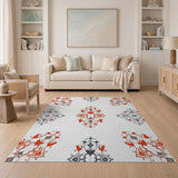 Intricate Red Persian Floral Rug