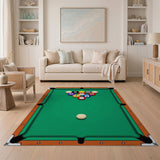 Billiards Rack Pool Table Area Rug