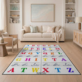 Vibrant Multi-Color ABC Alphabet Kids Learning Rug