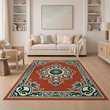 Ornate Red Persian Medallion No. 3 Area Rug