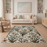 Whimsical Wildflower Floral Area Rug