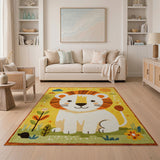 Cute Cartoon Lion ABC Learning Kids Rug