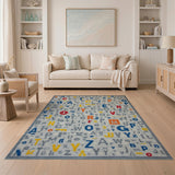 Playful Multi-Color Alphabet Letters Rug