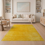 Yellow Distressed Vintage Area Rug