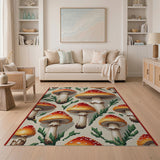 Whimsical Mushroom Forest Area Rug