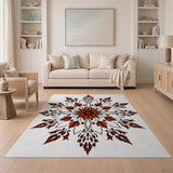 Intricate Red Mandala Persian Rug