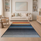 Multi-Color Gradient Stripe Area Rug