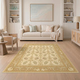 Beige Floral Vintage No. 5 Area Rug