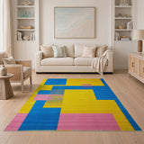 Bold Geometric Modern Bold Geometric Multi-Color Area Rug