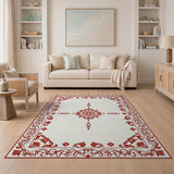 Red Ornate Floral Persian Rug