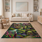 English Cottage Rose Garden Floral Rug